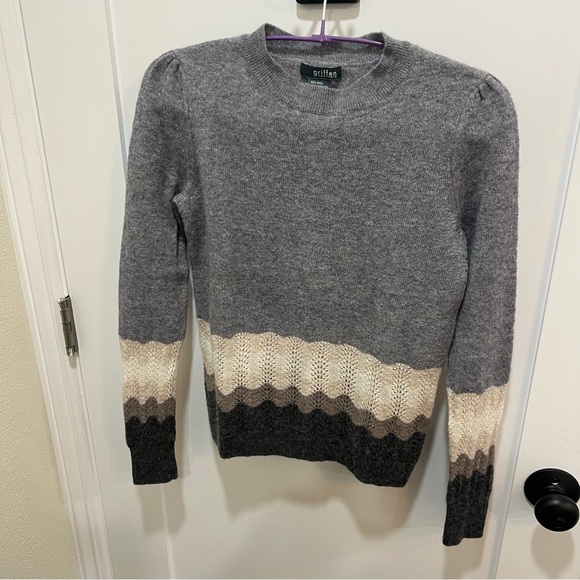 Griffen Women’s Wool, Cashmere Crew Neck Sweater, Size Small - Picture 6 of 7
